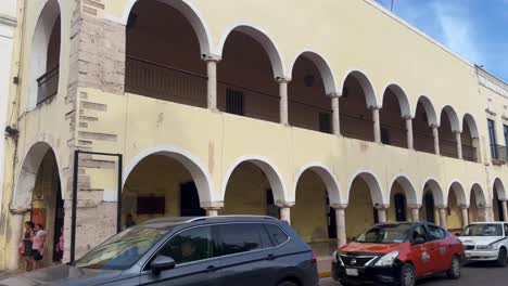 colonial architecture in a mexican town