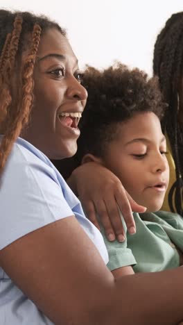 a mother and son's shared emotional journey while watching