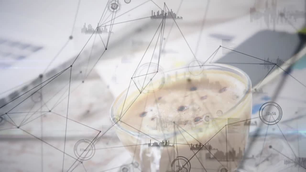 커피 한 잔을 마시면서 연결 네트워크와 통계의 애니메이션