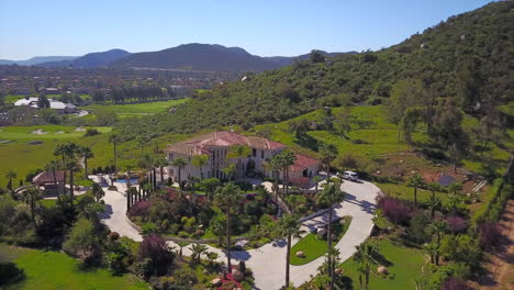 aerial shot of gold estate in wildomar santa rosa california usa