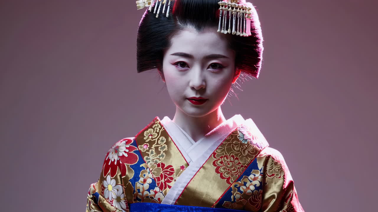 Portrait of a Japanese Geisha or Maiko
