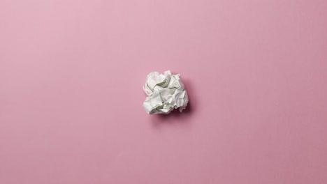 crumpled paper ball stop motion animated set of icons and signs.