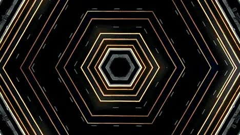 fondo abstracto futurista con animación de vuelo en túnel futurista abstracto con patrón de líneas de luz de neón.