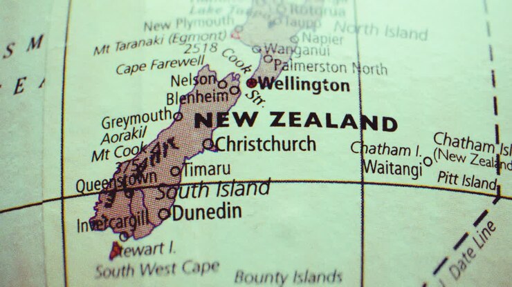 Map of New Zealand