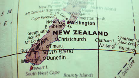 map of new zealand