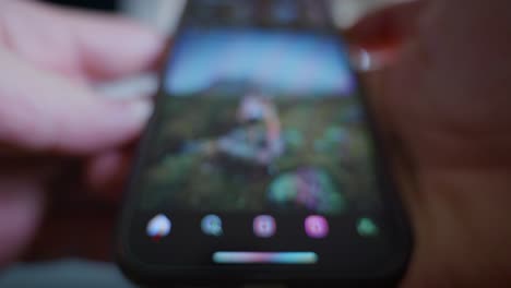 out of focus smartphone