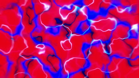 líneas de brillo de neón bucle abstracto animación 3d partículas células sanguíneas luz gráficos de movimiento arrugas arterias vena energía de fondo efecto visual color arte líquido 4k rojo azul