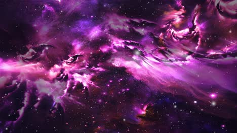 nubes nebulosas moviéndose en el universo oscuro