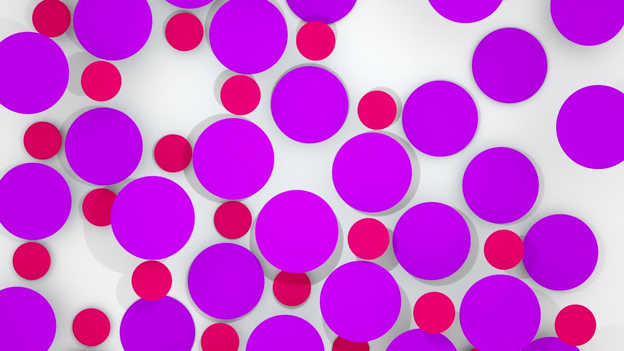 Abstract composition with colorful circles. Computer generated 3d rendering background