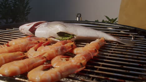 grilled fish and shrimp