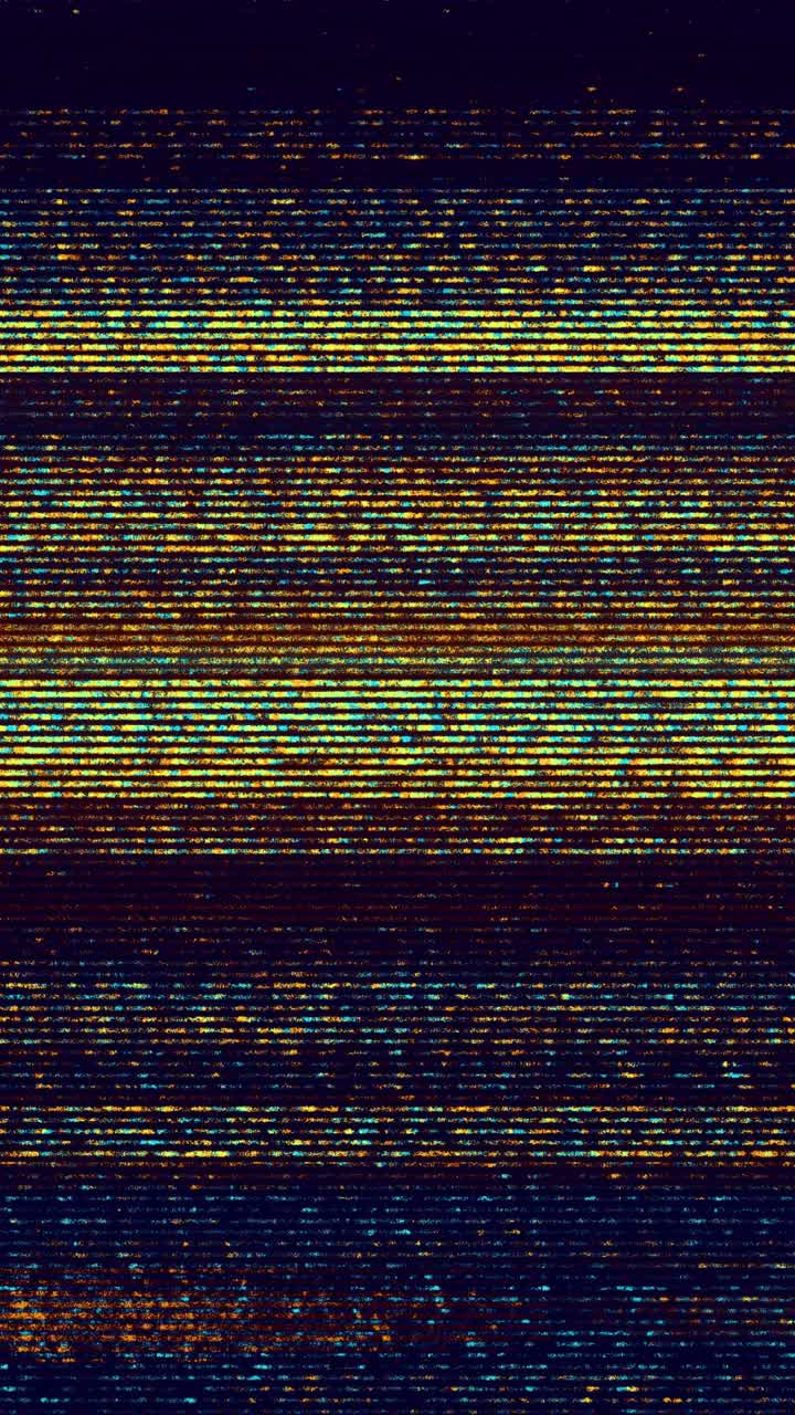 Flickering Digital Noise and Glitch Lines on Dark Background