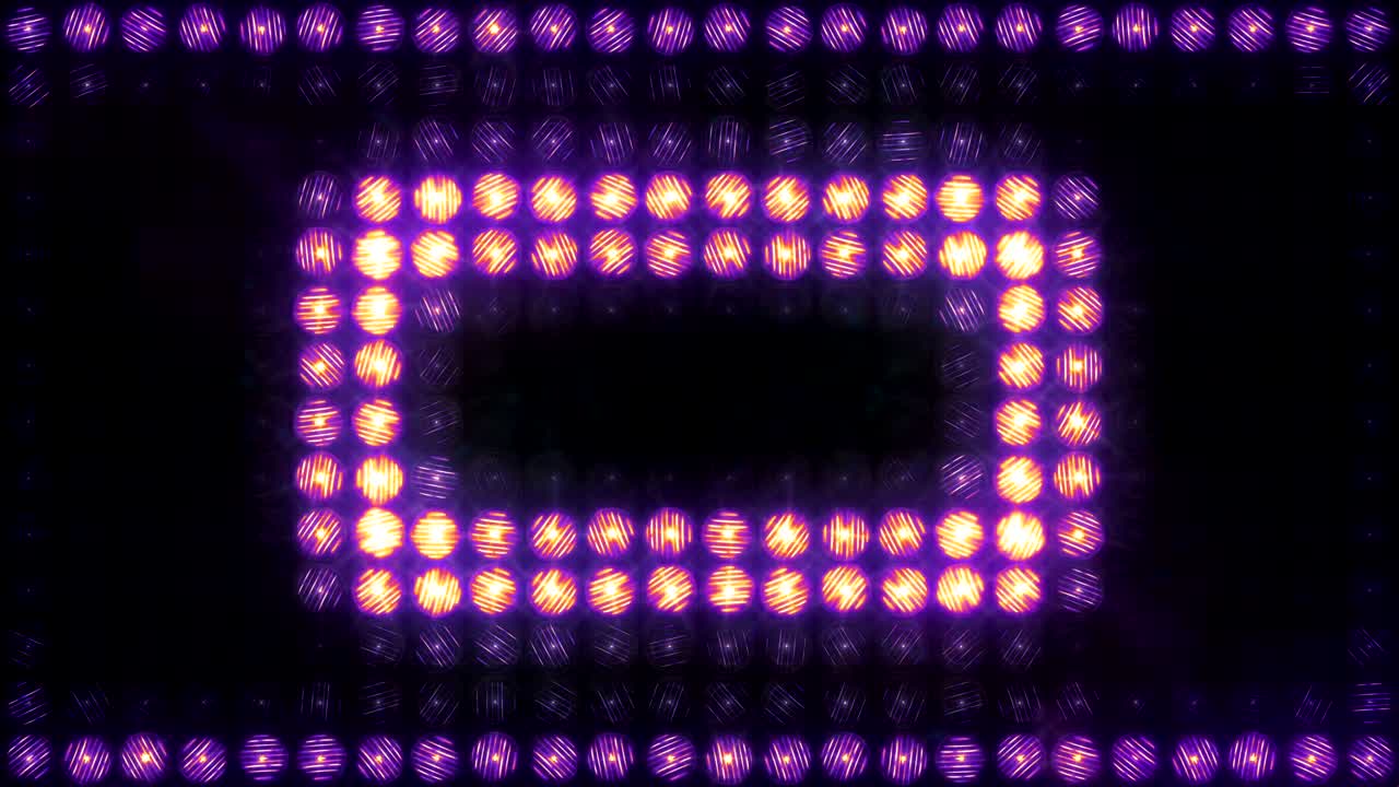Parete luminosa lampeggiante a impulsi quadrati