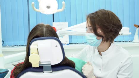 dentist examining a patient