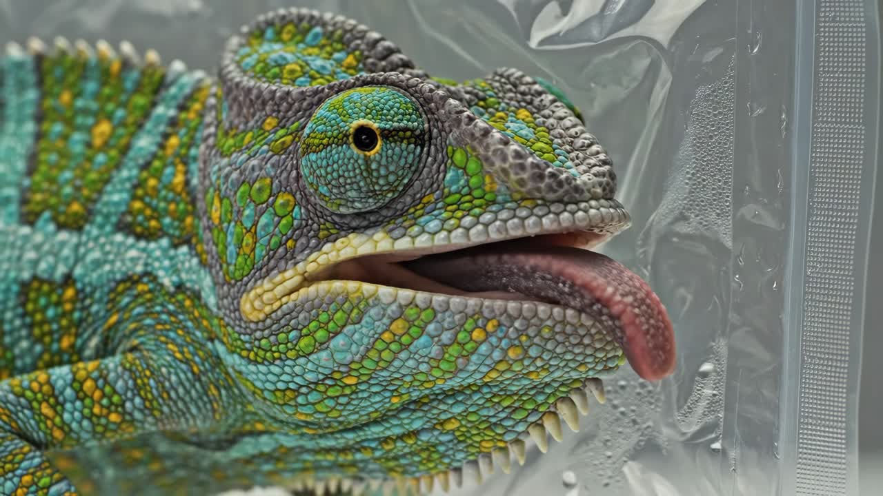 카멜레온 의 클로즈업