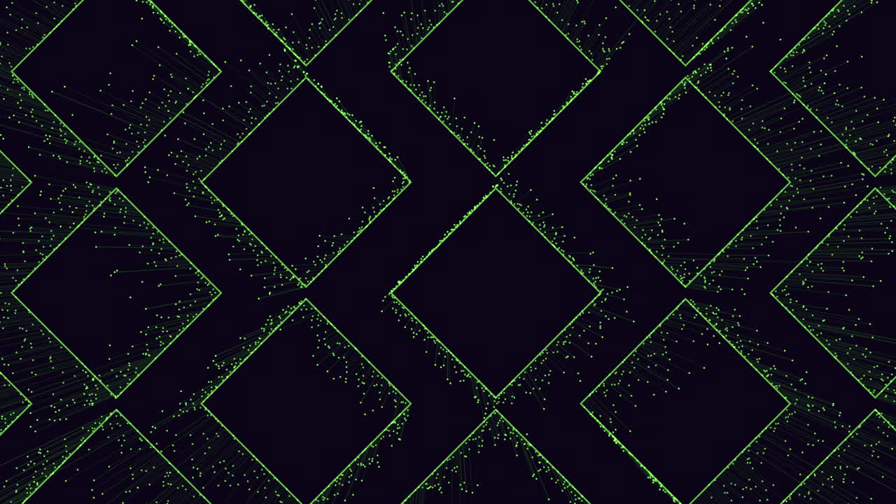 patrón de diamante geométrico negro y verde sobre un fondo oscuro