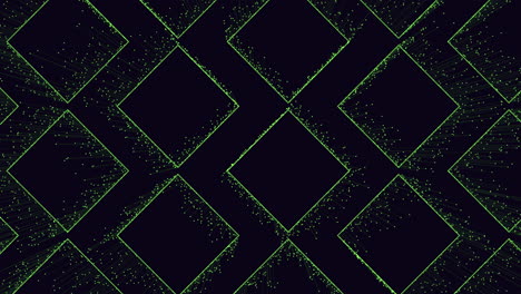 patrón de diamante geométrico negro y verde sobre un fondo oscuro
