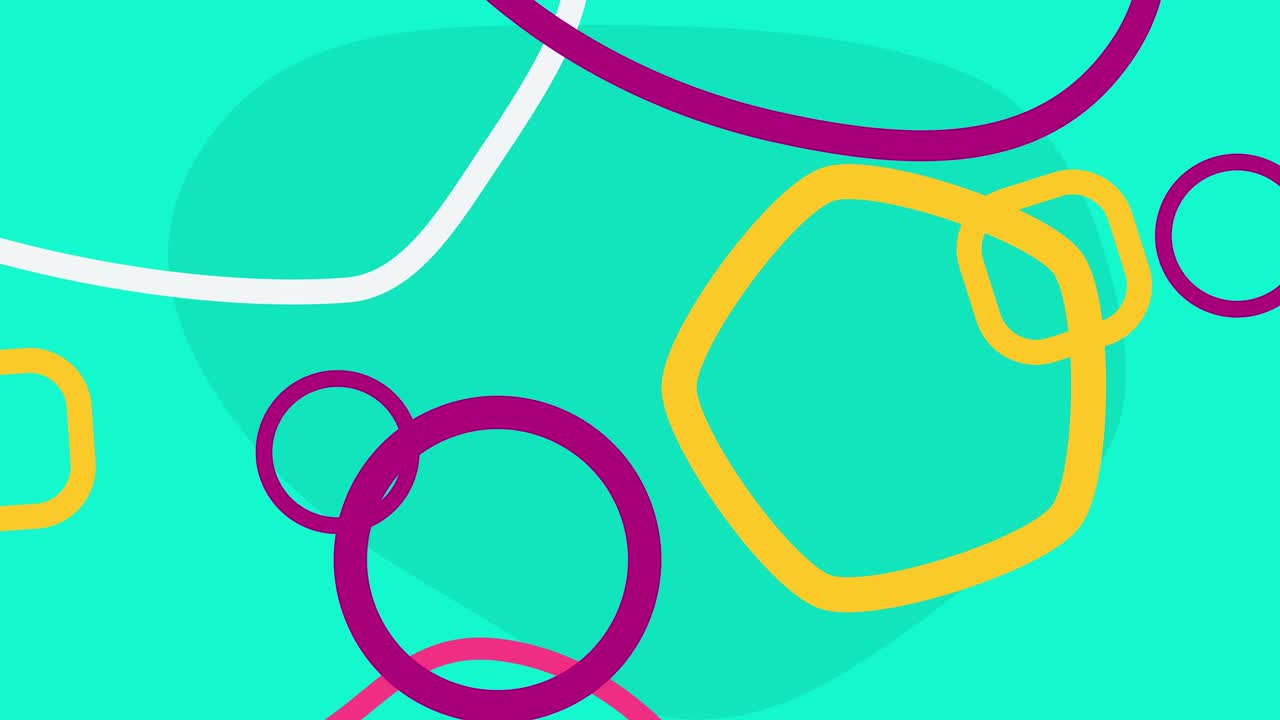 기하학적 애니메이션 파란색 배경