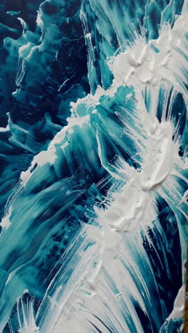 abstract ocean waves painting
