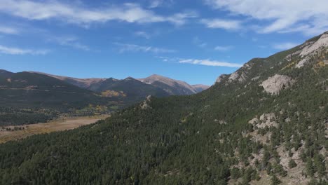 relaxing aerial view of calm natural scenery