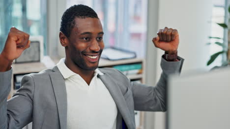 Success,-happy-and-news-with-black-man