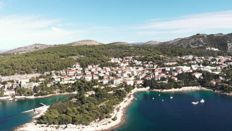 Slowly-pushing-into-a-small-town-on-the-Croatian-coast
