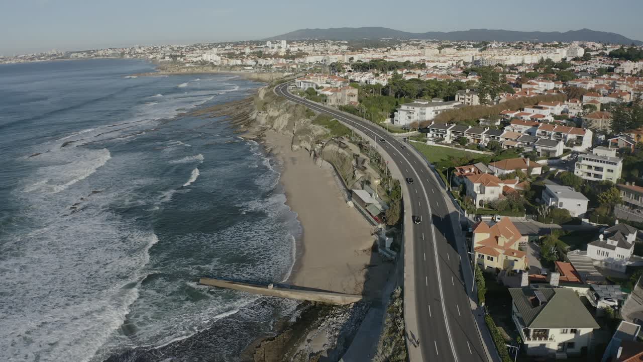 siguiendo la ruta con el fin de cascais