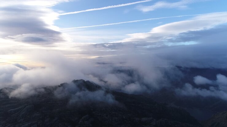 Epic Mountain Clouds Movin In 4K