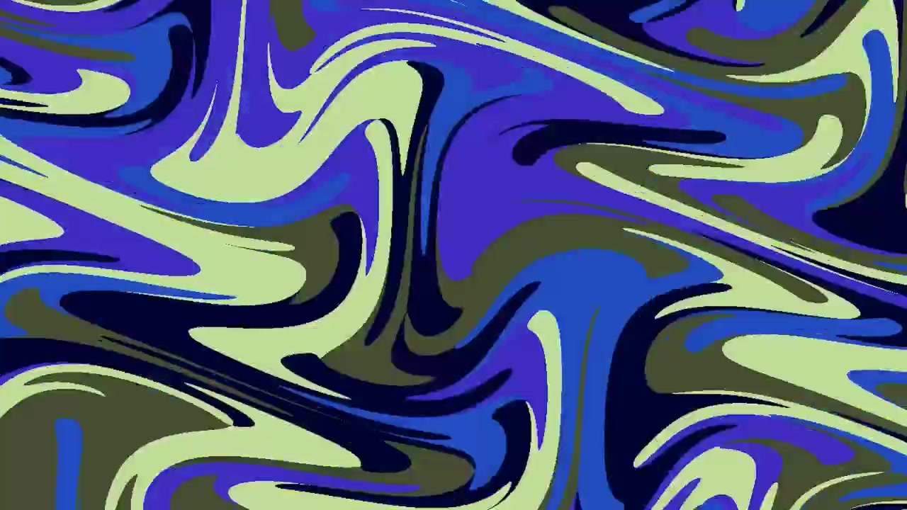 Abstract Liquid Motion Background with Blue and Green Swirls