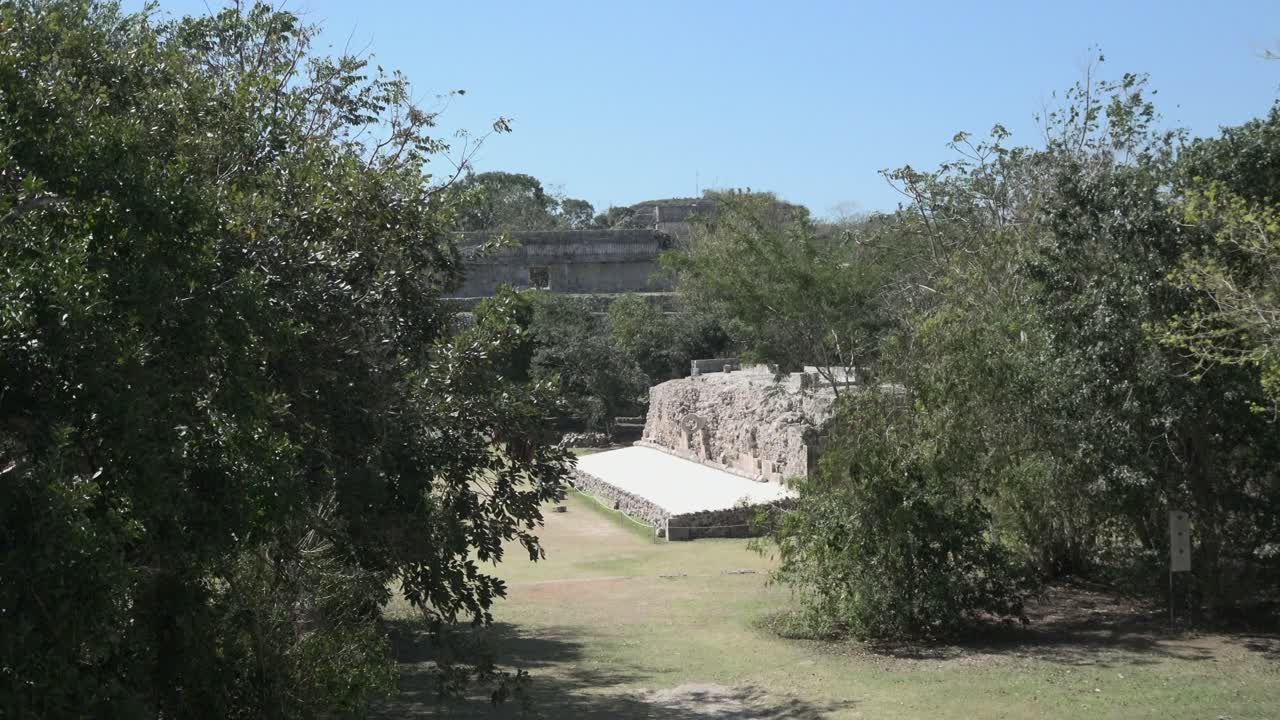 Campo da gioco di pok-ta-pok a Uxmal, Mérida, Yucatán, Messico