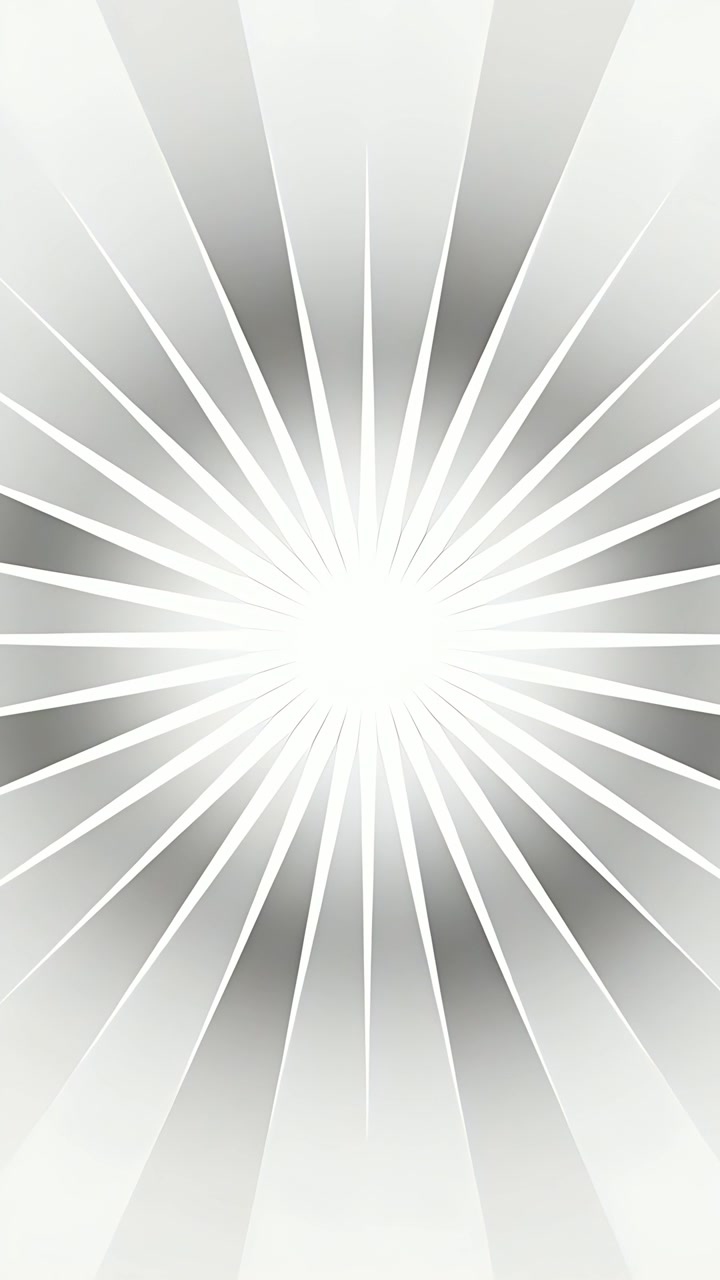 Vertical video: Shifting frames causing core pulsing and rays rotating on portrait frame