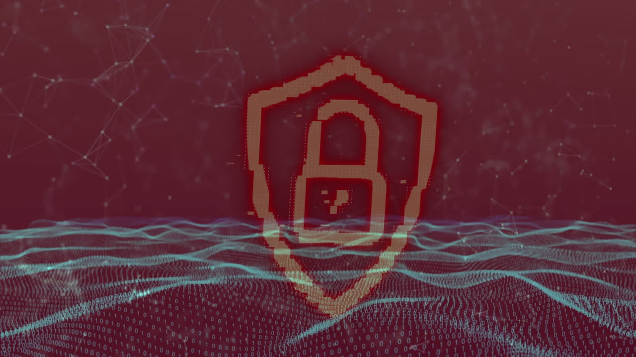 animación del candado de seguridad y procesamiento de datos