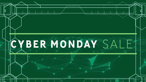 Animación-Del-Texto-De-Venta-Del-Cyber-Monday-Sobre-Conexiones