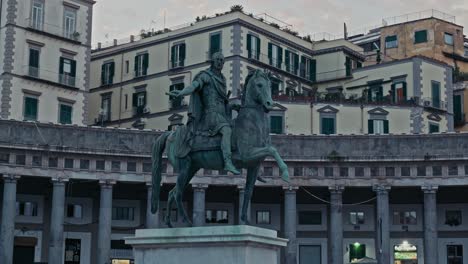 charles vii monument, piazza plebiscito, naples italy