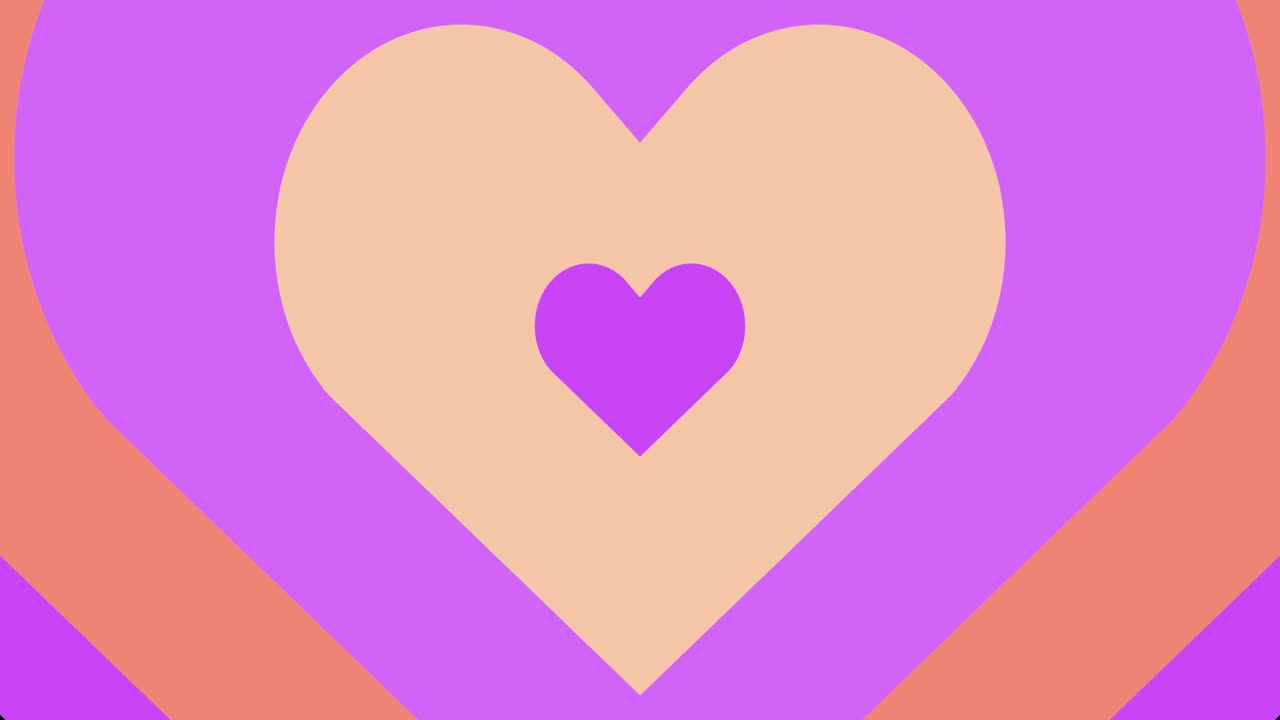 발렌타인 데이: 사랑의 루프 (valentine's day: moving heart motion background ending scene) - 발렌타인의 날, 기념일, 어머니의 날을 위한 4k 원활한 루프 애니메이션 배경