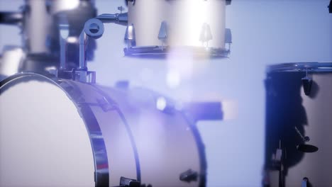 4k drum set with dof and lense flair