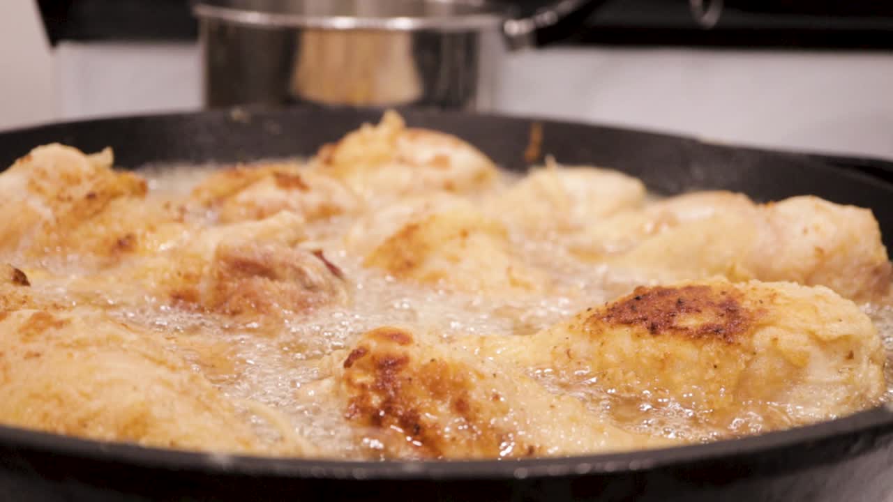 Frying Chicken Drumsticks for Dinner