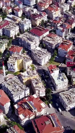 aerial view of a turkish city