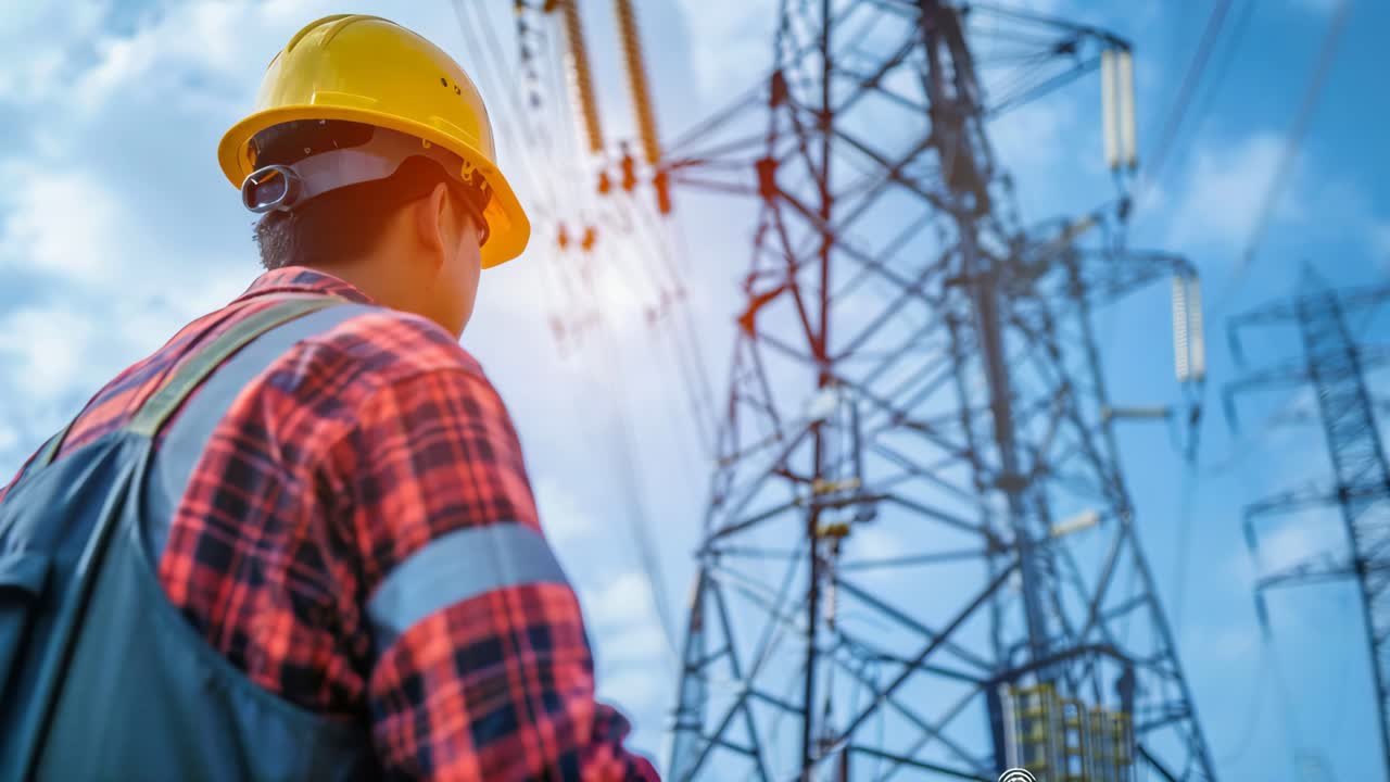 Electrical Technician at Power Transmission Tower