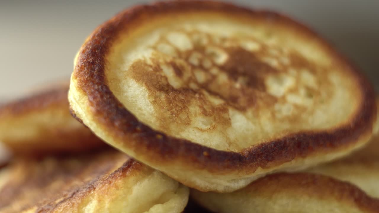 신선한 팬케이크 클로즈업