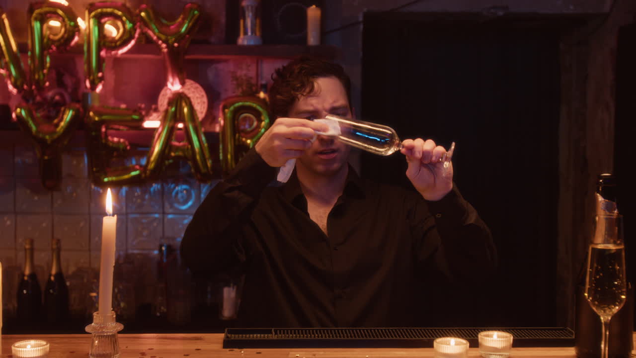 New Year's Eve Bar Celebration