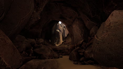 dark cave interior