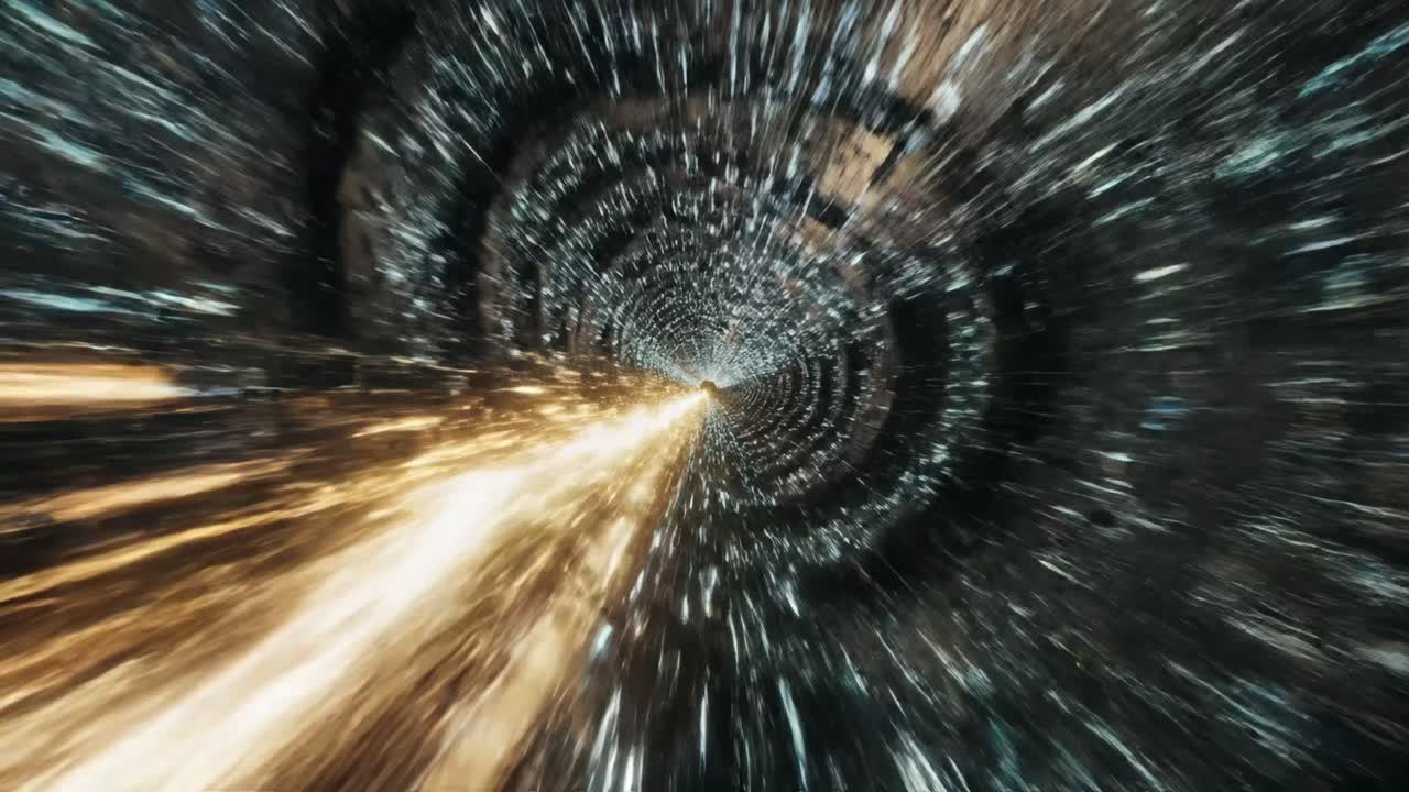 Abstract Tunnel of Light and Speed