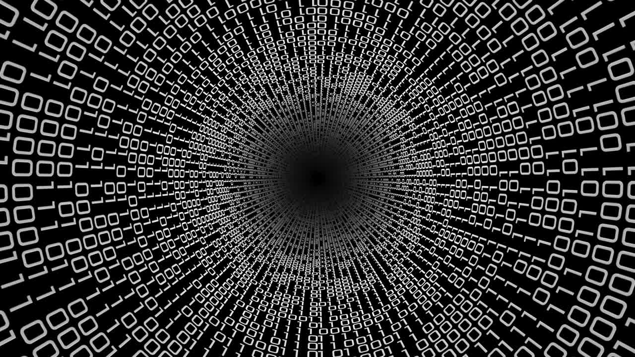 двоичные числа фон туннеля