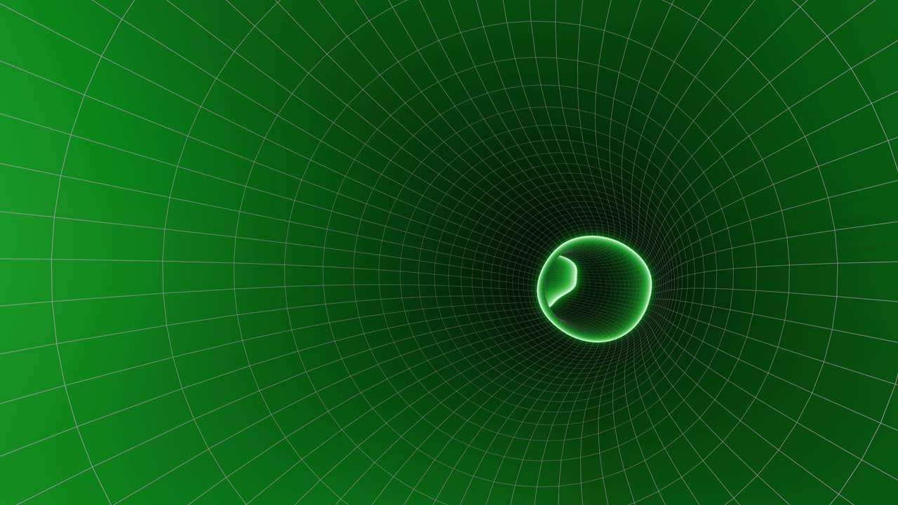 Wormhole traveling through space and time. 3d animation loop background