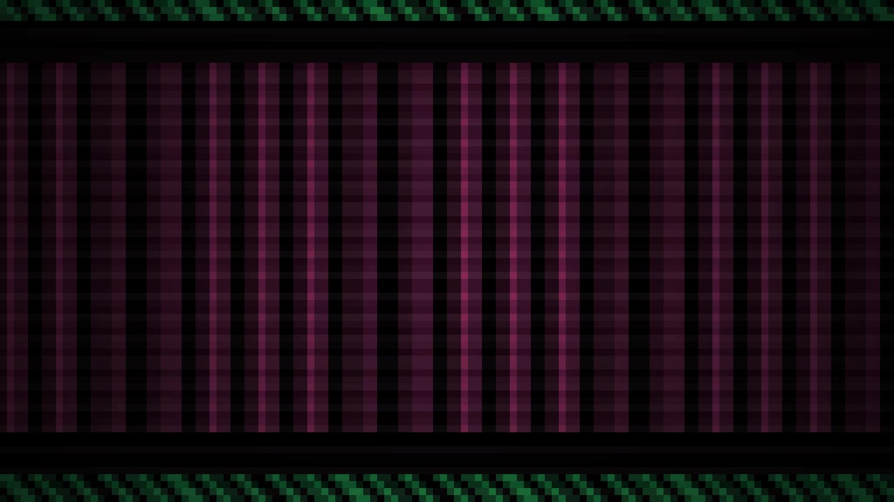 Dynamic Abstract Pixel Pattern with Vertical Pink Lines and Green Borders