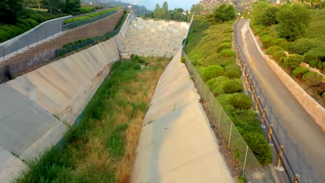 stevenson ranch, california flood control channel