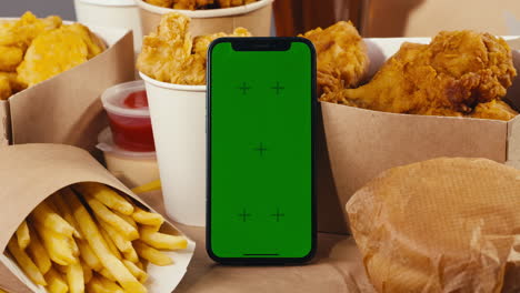 fast food and mobile phone