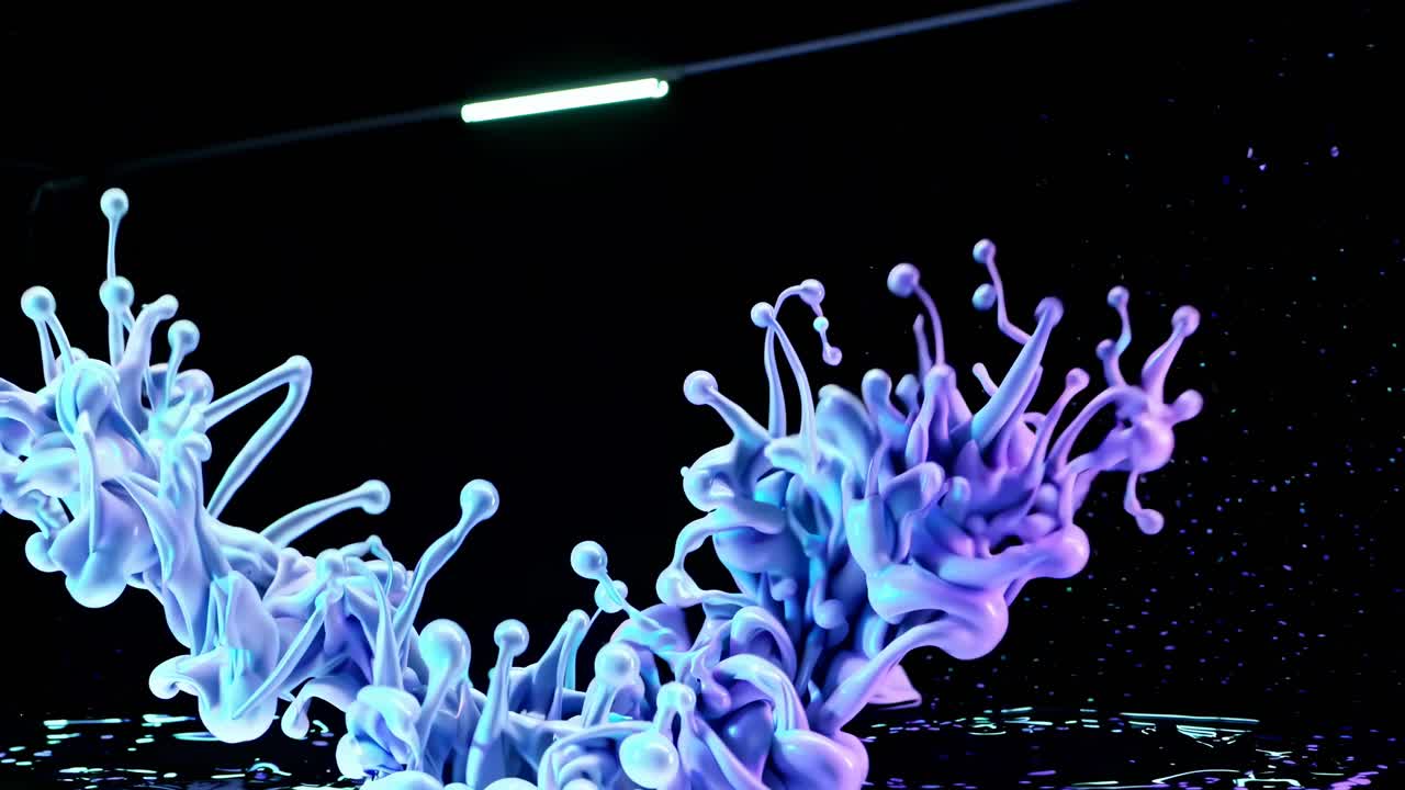 Abstract Liquid Colors Splash