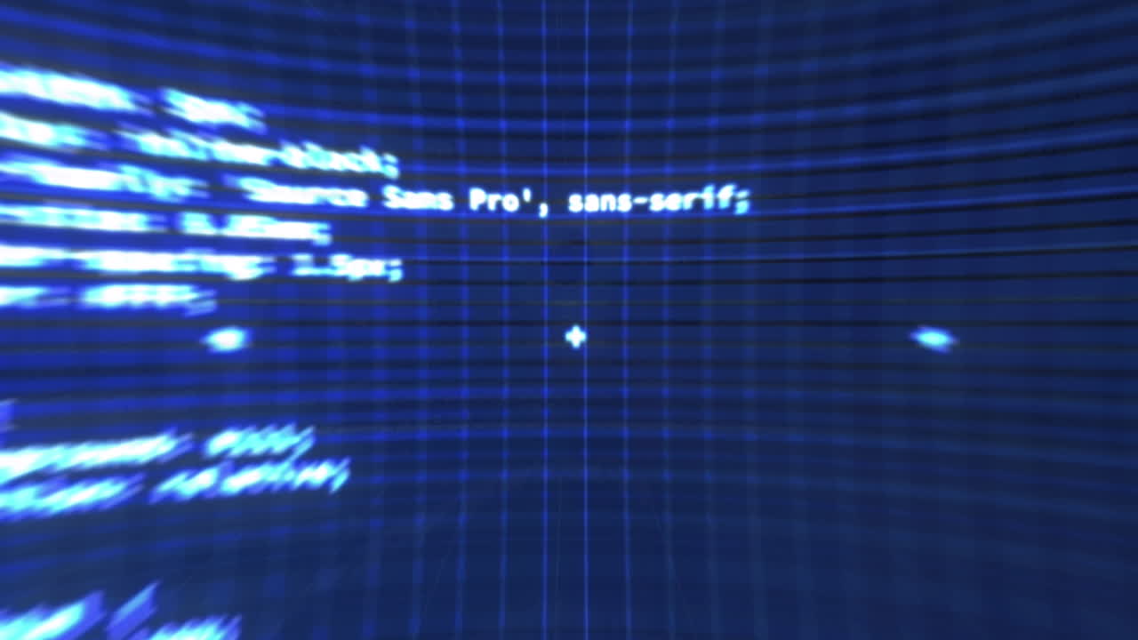 Animation of data processing over caucasian woman inspecting server room