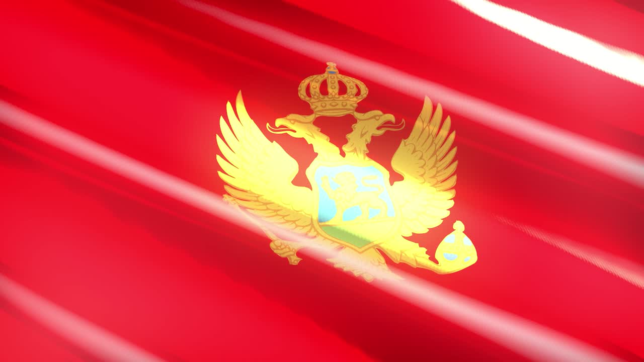 몬테네그로 휴일 발 - 루프 애니메이션